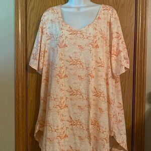 Lularoe women’s size 3X orange print shirt